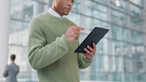 Tablet,-office-and-business-black-man-online