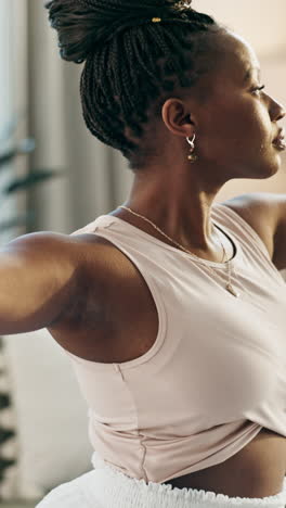 Yoga,-exercise-and-zen-with-a-black-woman