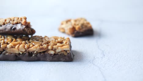 Almond-and-oat-protein-bars-on-table