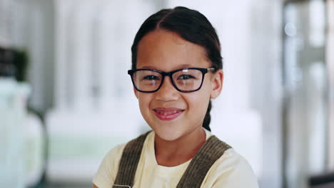 Child,-eyeglasses-and-portrait-for-smile