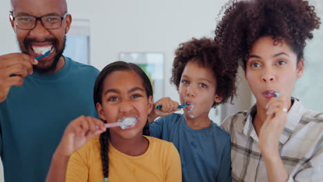 Dental,-love-and-happy-family-brushing-teeth