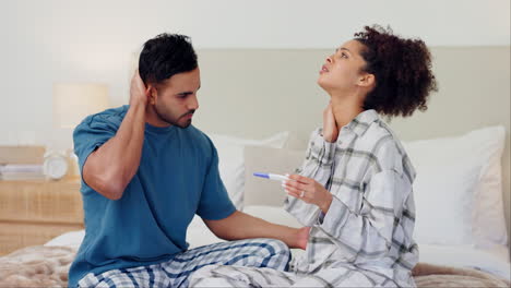 Couple,-hands-and-stress-for-pregnancy-test