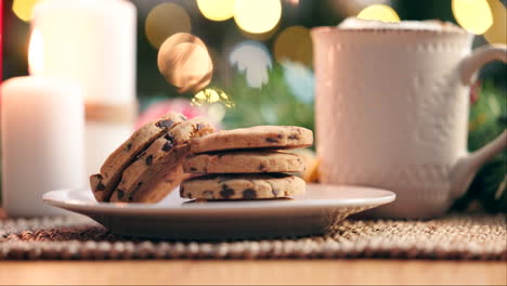 Weihnachtsmorgen,-Kaffee-Und-Kekse-Für-Den-Urlaub