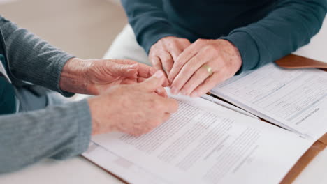 Holding-hands,-insurance-and-finance-with-a-senior