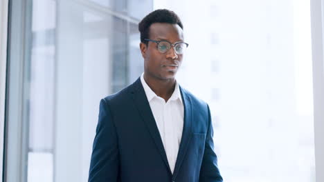 Portrait,-business-or-black-man-in-office