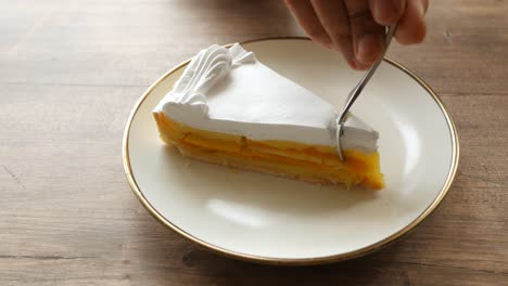 Half-eaten-a-slice-of-cheese-cake