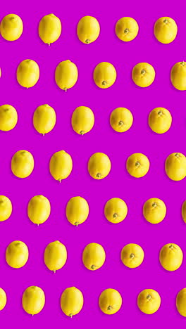 Muster-Aus-Animierten-Zitronen-In-Vertikaler