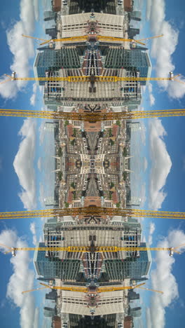 pattern-of-london-skyline-in-vertical