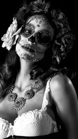 Woman-with-candy-skull-face-make-up-vertical