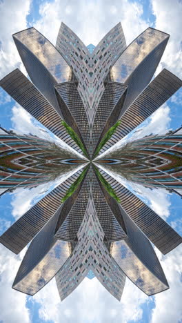 barcelona-skyscrapers-made-into-abstract-pattern-in-vertical
