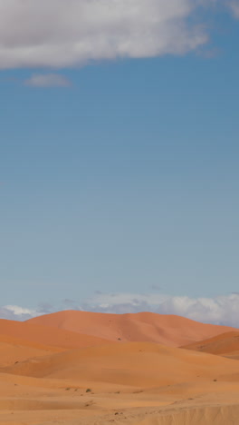 Dünen-In-Der-Wüste-Sahara,-Marokko-In-Vertikaler