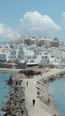 Naxos-Stadt-In-Naxos-Griechenland-In-Vertikaler