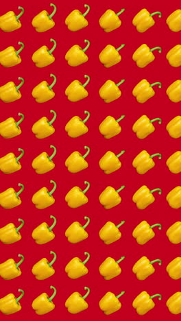 pattern-of-animated-peppers-in-vertical