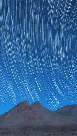 Atlasgebirge-Nacht-Sterne,-Marokko-In-Vertikaler