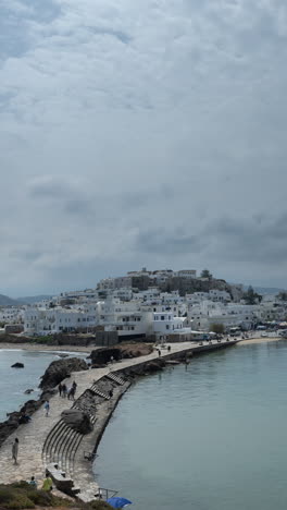Naxos-Stadt-In-Naxos-Griechenland-In-Vertikaler