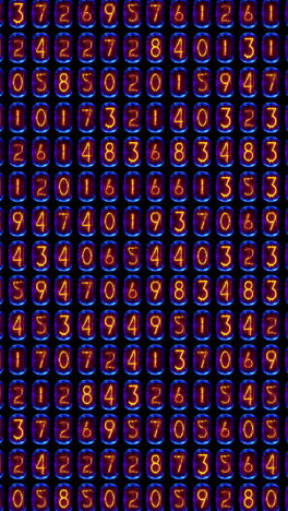 Zählen-Von-Zahlen,-Zeit--Und-Codeinformationen-In-Vertikaler