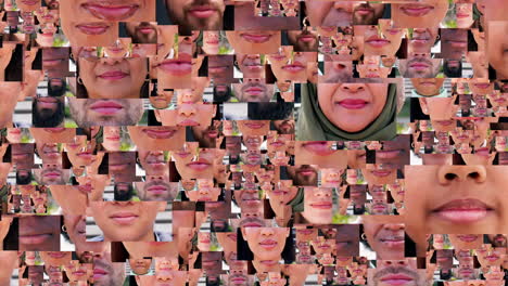 Smile,-teeth-and-mouth-collage-with-people