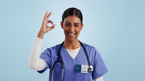Doctor,-woman-and-okay-hands-of-healthcare
