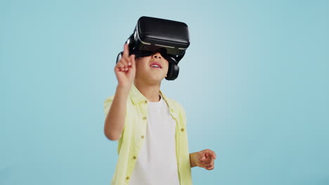 Glasses,-virtual-reality-and-child-in-metaverse