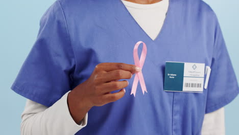 Closeup,-hand-and-breast-cancer-with-nurse