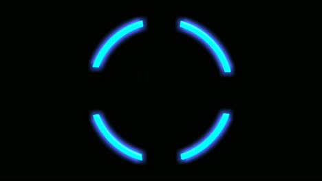 Neon-light-circle-empty-border-animation-on-black-background