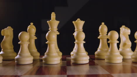 Chessboard.-Macro-dolly-to-white-pieces