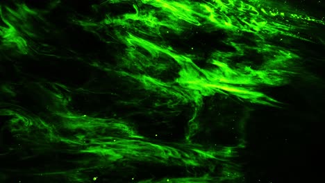 the-surface-of-green-nebula-clouds-floating-in-the-universe