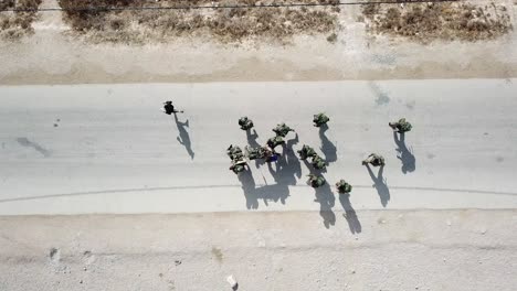 Drone-headshot-A-number-of-First-Army-soldiers-practicing-evacuating-the-injured