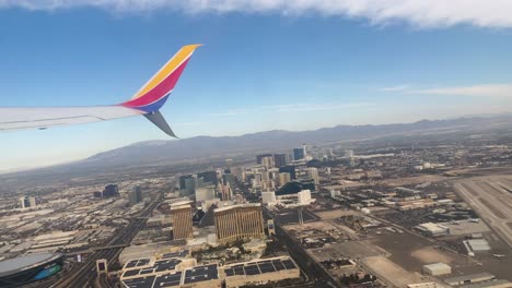 Plane-Flying-Over-Las-Vegas-Nevada