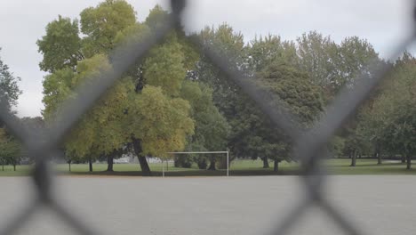 Soccer-field-behind-chain-link-fence
