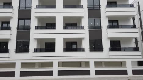New-Build-White-Apartments-Stock-Video-Footage