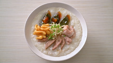 Pork-Congee-or-Porridge-with-Pork-bowl