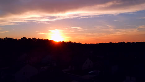 Sunset-over-a-suburban-neighborhood
