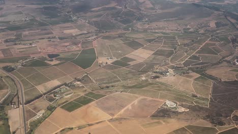 Aerial-shot-of-some-beautiful-farmland-and-agriculture-zones