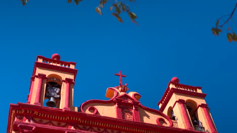 Comitan-Chiapas-San-Caralampio-Kirche-Tempel-Kippschuss-Magische-Altstadt-Mexiko