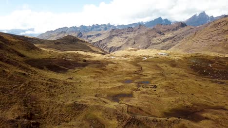 Aerial-Drone-landscape-shot-of-Andes-Mountains-in-Peru3