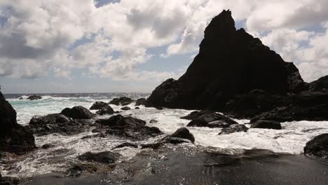 Rocky-Pitcairn-Island-with-energic-waves