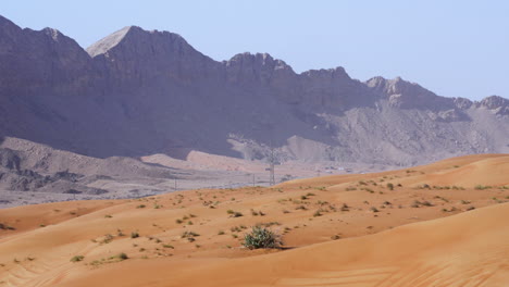 Sedimentgestein-Bergketten-Aus-Fossilem-Gestein-In-Sharjah,-Vereinigte-Arabische-Emirate