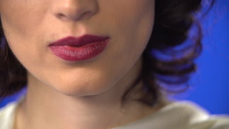 Weibliche-Lippen-Mit-Lippenstift-Einer-Schönen-Frau