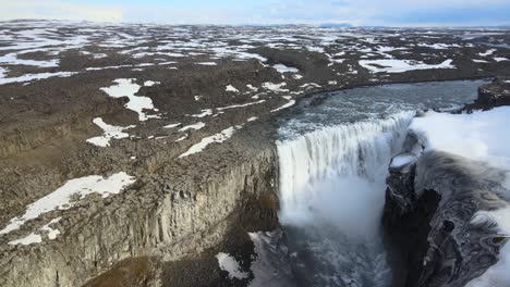 Iceland-Waterfall-Dettifoss-Aerial-Drone