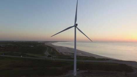 Aus-Der-Luft:-Das-Oosterschelde-sturmflutwehr-Und-Windturbinen-In-Den-Niederlanden