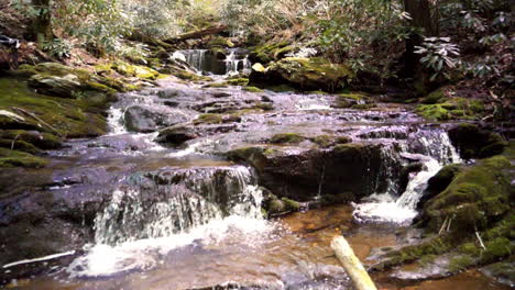 Waterfall-in-slow-motion-in-Blue-Ridge-Mountains-of-North-Carolina