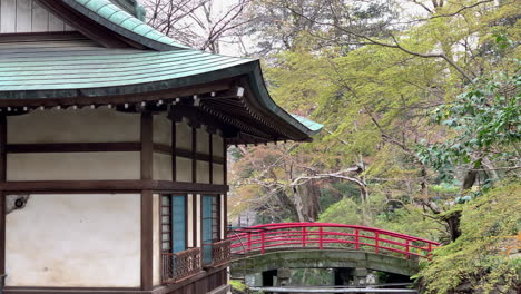 Entspannende-Zeit-Hinter-Dem-Inokashira-benzaiten-schrein-Mit-Einer-Roten-Brücke