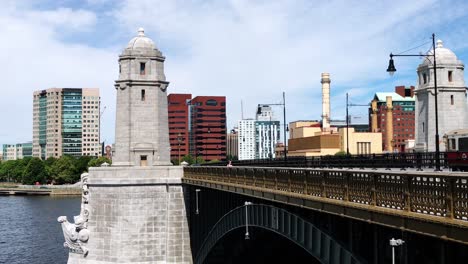 Boston-Longfellow-Bridge-looking-towards-Cambridge-with-a-Red-Line-train-passing-by