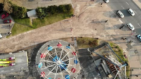 aerial-footage-with-drone-theme-park-in-Montevideo-Uruguay