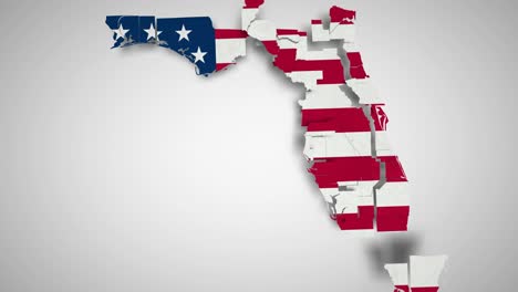 Motion-Graphics-Animated-Map-of-Florida-Forming---USA-Flag