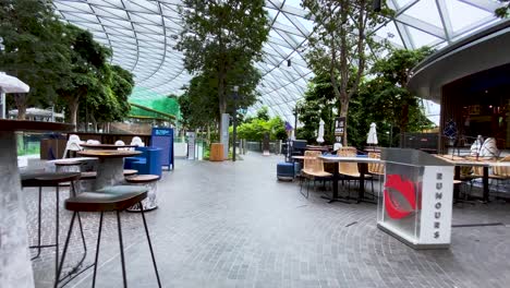 Los-Restaurantes-Y-Bares-Del-Aeropuerto-Jewel-Changi-Cerraron-Debido-Al-Brote-Pandémico-De-Coronavirus-En-Singapur