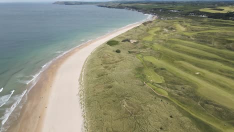 Exquisite-Royal-golf-club-location-white-rock-beach-Porthrush-aerial