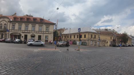 Time-Warp-Hyper-Lapse-Footage-Of-Walking-From-Gate-of-Dawn-To-Vilnius-Railway-Station