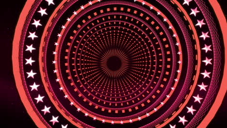 Abstrakter-Rosafarbener-Beweglicher-Hintergrund-In-Schleife,-Futuristischer-Kreisförmiger-Tunnelstil,-Für-Bühnendesign,-Visuelles-Projektionsmapping,-Musikvideo,-Fernsehsendung,-Redakteure-Und-VJs-Für-LED-Bildschirme-Oder-Modenschau